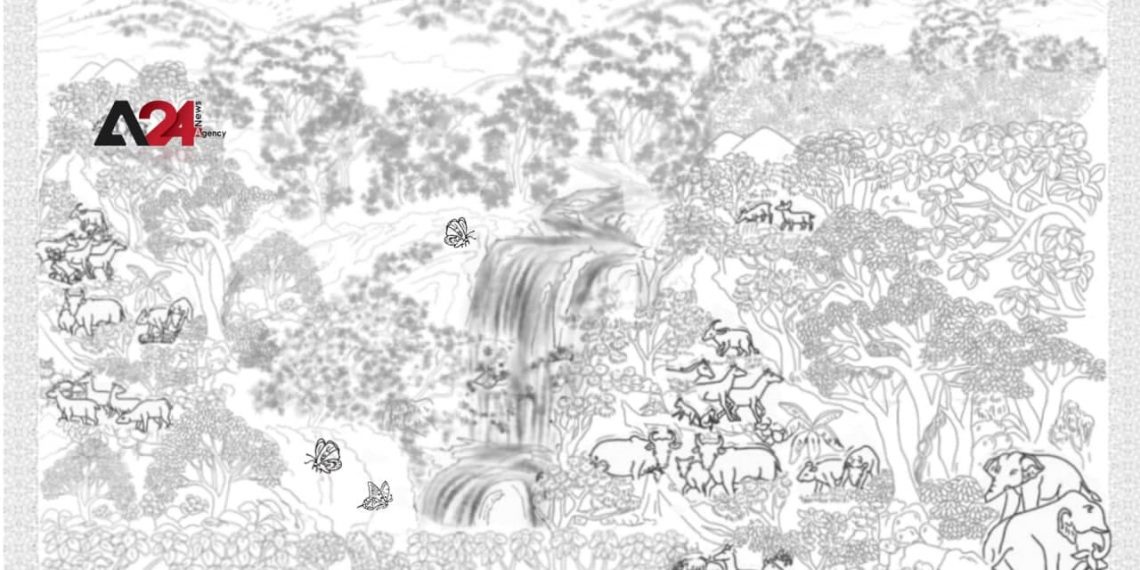 ប្រើការស្រមើលស្រមៃយុវជនខ្មែរម្នាក់បង្កើតចម្លាក់ស្បែកខ្នាតធំបំផុតដែលមិនធ្លាប់មាននៅកម្ពុជា